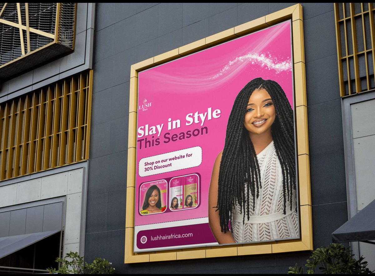 I created something small for Lush Hair.😌

A wise designer said we shouldn't create for designers, we should create for clients.

Please share your thoughts on this🤭😊