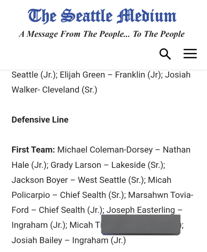 StandoutJE's tweet photo. Thankful to be named All conference 1st team by  @SeattleMedium  #d1 #football  @ExpoRecruits @adamgorney @BrandonHuffman https://t.co/3hxLY506I2