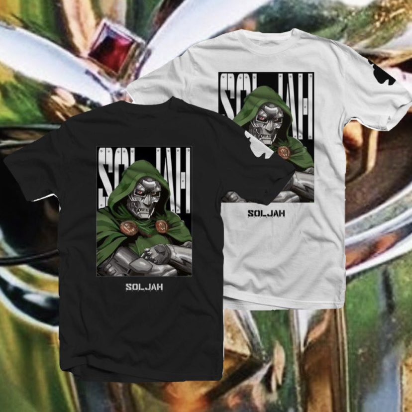 SolJahApparel's tweet photo. Hardest MOOD Tee you’ll see all year…

🦹🦹🦹

#mood #doom #mfdoom #tee #graphictee #graphicstees #soljahapparel #hiphop https://t.co/tsgVXj1fp0
