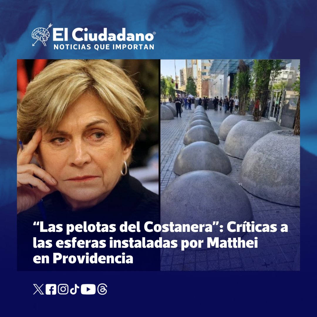 El_Ciudadano's tweet photo. La instalación de esferas de concreto en las afueras del Costanera Center ha generado un amplio rechazo en redes sociales. 

Leer más https://t.co/NmRSoyYrqJ https://t.co/EG6j5u4HfJ