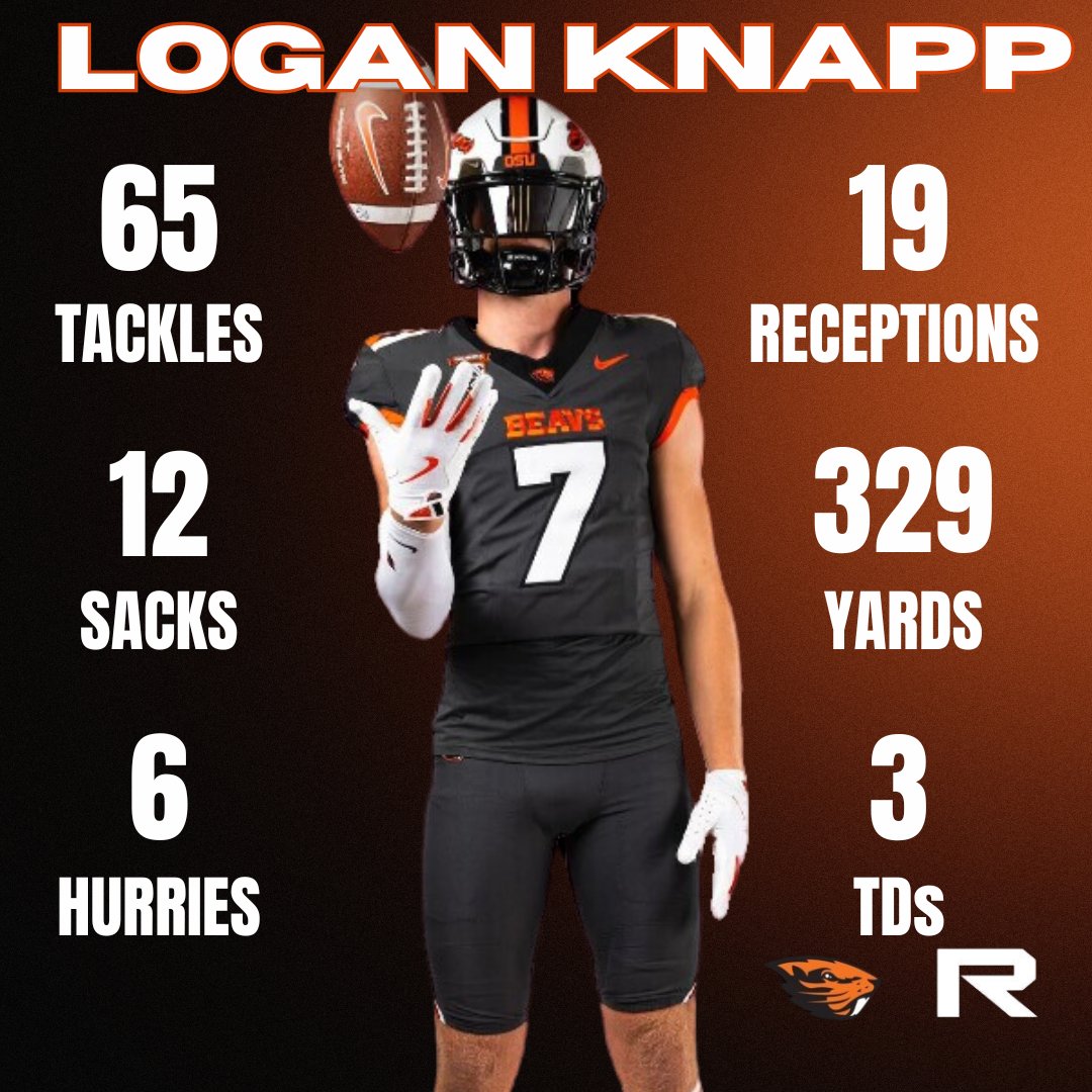 It was a strong senior season for #GoBeavs DE commit Logan Knapp 😤.