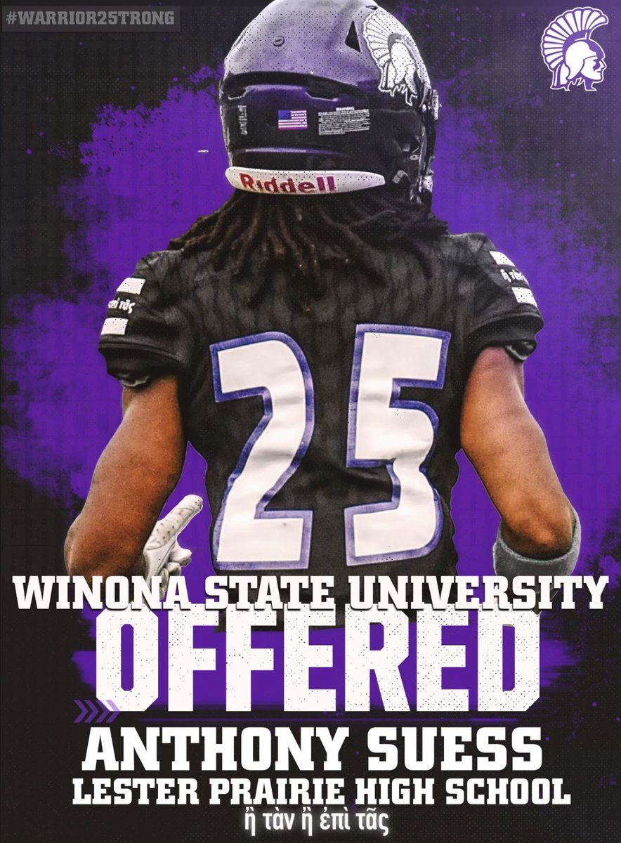 Anthony Suess (@anthony_su48728) on Twitter photo After a great conversation with <a href="/Coach_Bergy/">Brian Bergstrom</a>, I’m beyond blessed to have received another division 2 offer from <a href="/WinonaState_FB/">Winona State Football</a>
<a href="/CoachCosgrove18/">Charlie Cosgrove</a> <a href="/CoachParnell/">A.J. Parnell</a> After a great conversation with <a href="/Coach_Bergy/">Brian Bergstrom</a>, I’m beyond blessed to have received another division 2 offer from <a href="/WinonaState_FB/">Winona State Football</a>
<a href="/CoachCosgrove18/">Charlie Cosgrove</a> <a href="/CoachParnell/">A.J. Parnell</a>