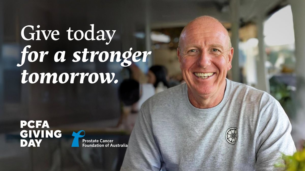 Today is PCFA's Giving Day Appeal and all donations are being matched until midnight! We're raising funds for life-saving prostate cancer research. You can donate here &gt; pcfagivingday.org.au 💙