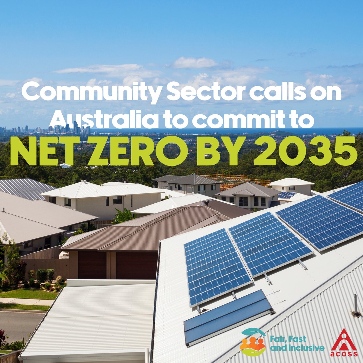 ACOSS's tweet photo. As countries begin announcing their proposed 2035 emission reduction targets at #COP29 in Baku, our sector has released a statement calling on the government to aim for #NetZero emissions by 2035.
#FairFastClimateAction #AusPol24
Our media release here: https://t.co/YwzZZRi36p https://t.co/cQXdFWn73h