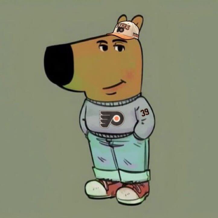 FlyersNation's tweet photo. When you’re watching the Flyers just to see Matvei Michkov rack up points because you’re just a chill guy and not too emotionally invested in wins and losses during a rebuild. https://t.co/clYrR2cN09