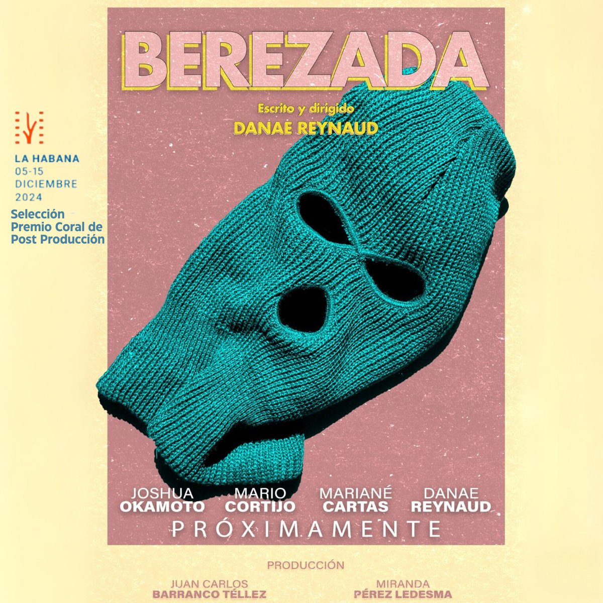 BEREZADA, escrita y dirigida por <a href="/DanaeReynaud/">Moviola</a>, ha sido seleccionada como parte del Premio Coral de Post Producción en el <a href="/FestCineHabana/">FestivalCineLaHabana</a> 

¡Felicidades a todo el equipo de #Berezada!