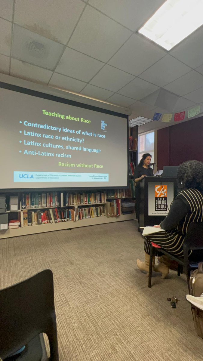 Coriolis (@coriolisco) on Twitter photo Yesterday, @LauraCCM presented her new book, "How Schools Make Race: Teaching Latinx Racialization in America," published by Harvard Education Press, at the @UCLA_CSRC to 70 attendees who hung on to her every word.
(1/4)
#LauraCChávezMoreno #HowSchoolsMakeRace #LatinxEducation Yesterday, @LauraCCM presented her new book, "How Schools Make Race: Teaching Latinx Racialization in America," published by Harvard Education Press, at the @UCLA_CSRC to 70 attendees who hung on to her every word.
(1/4)
#LauraCChávezMoreno #HowSchoolsMakeRace #LatinxEducation