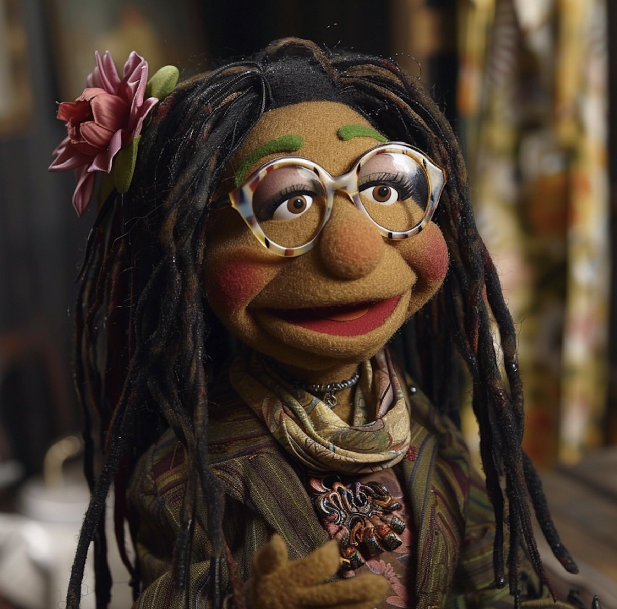 FoolNurd's tweet photo. @QuiteFranklyTV Whoopi the Muppet https://t.co/BWn9KX89Km