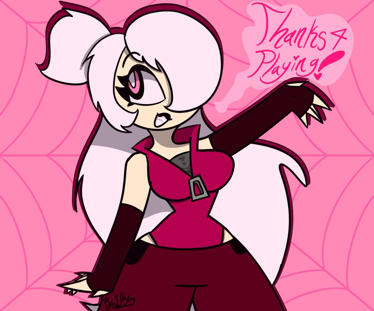 artist_emily's tweet photo. Day 7 Of Pinkvember:Anything U Want!
Today’s prompt was the hardest, but then I realized:
Xyla exists.
So have @JynnVynn‘s Xyla Beaumont dressed as Widow lol. Thanks for playing!
I hope you all have enjoyed a nice 7 days pinkwashed characters.
#pinkvember #pinkvember2024 https://t.co/xz4f63QZdO