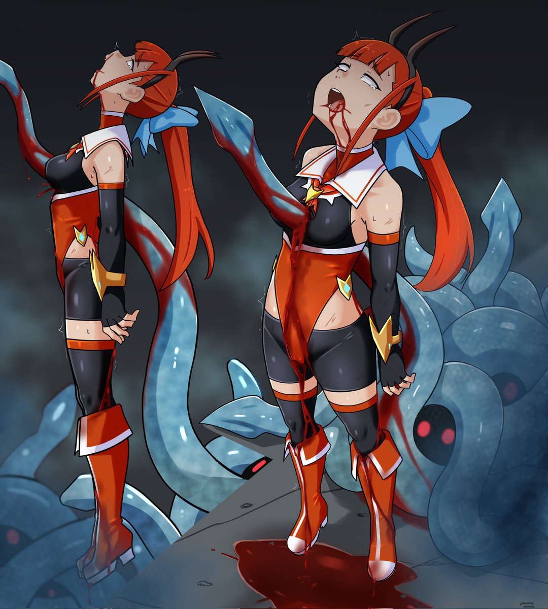 skebありがとうございましたm(_ _)m
流血描けない…。゜(゜'ω`゜)゜。 