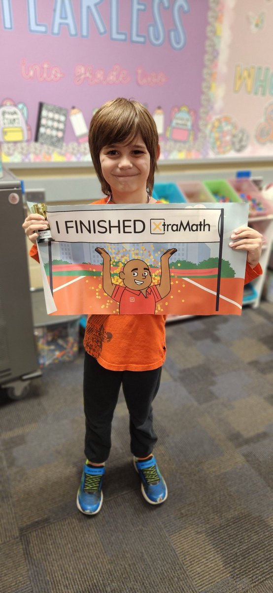 belindafro's tweet photo. Congratulations to Jude! 
He finished all levels of @XtraMath_US 

Way to go!!! 🙌🙌👏👏👏

@SunflowerSMSD @theSMSD @KalisRyan https://t.co/plfIdzRcxl