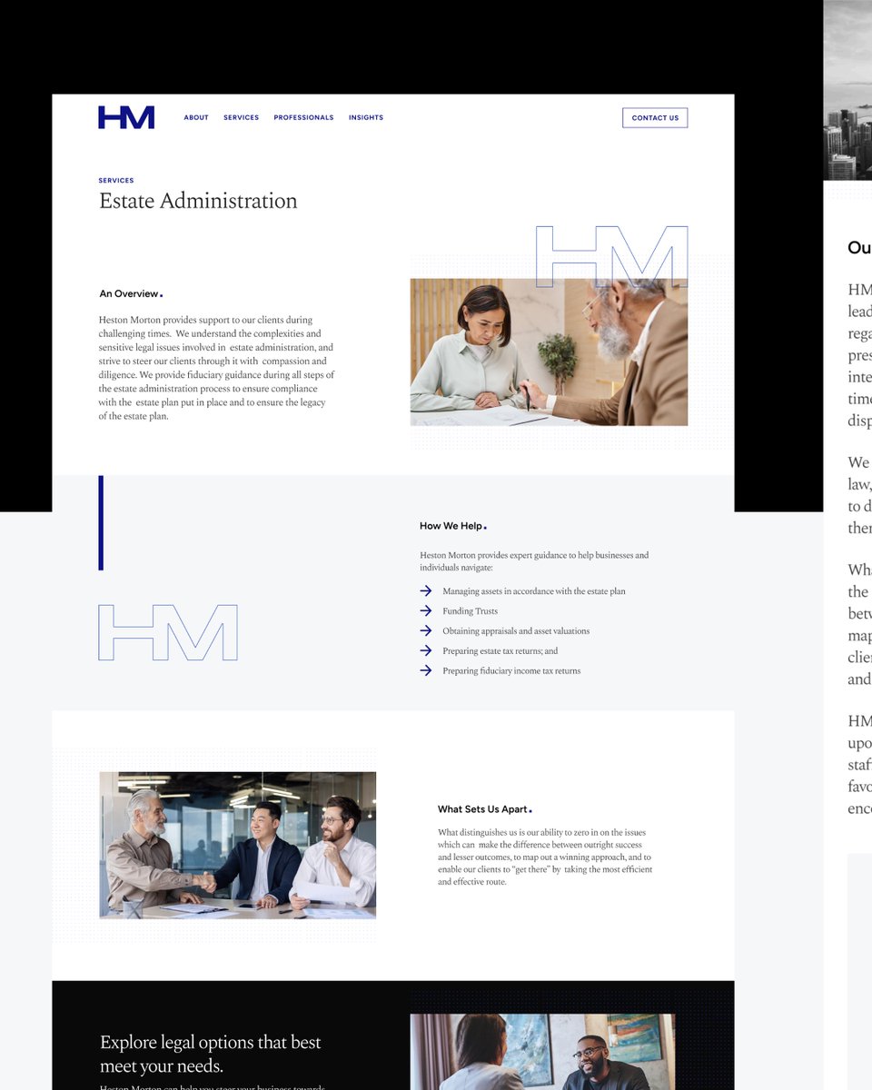 JustDigitalInc's tweet photo. Just wrapped up a new brand + website for: Heston Morton Law Firm💼✨  

They wanted "quiet luxury that feels credible and important," so we kept it clean and classic:  
- Minimal design vibes  
- A sleek, limited color palette  
- Serif fonts for that timeless, professional feel https://t.co/vuxlendrp3