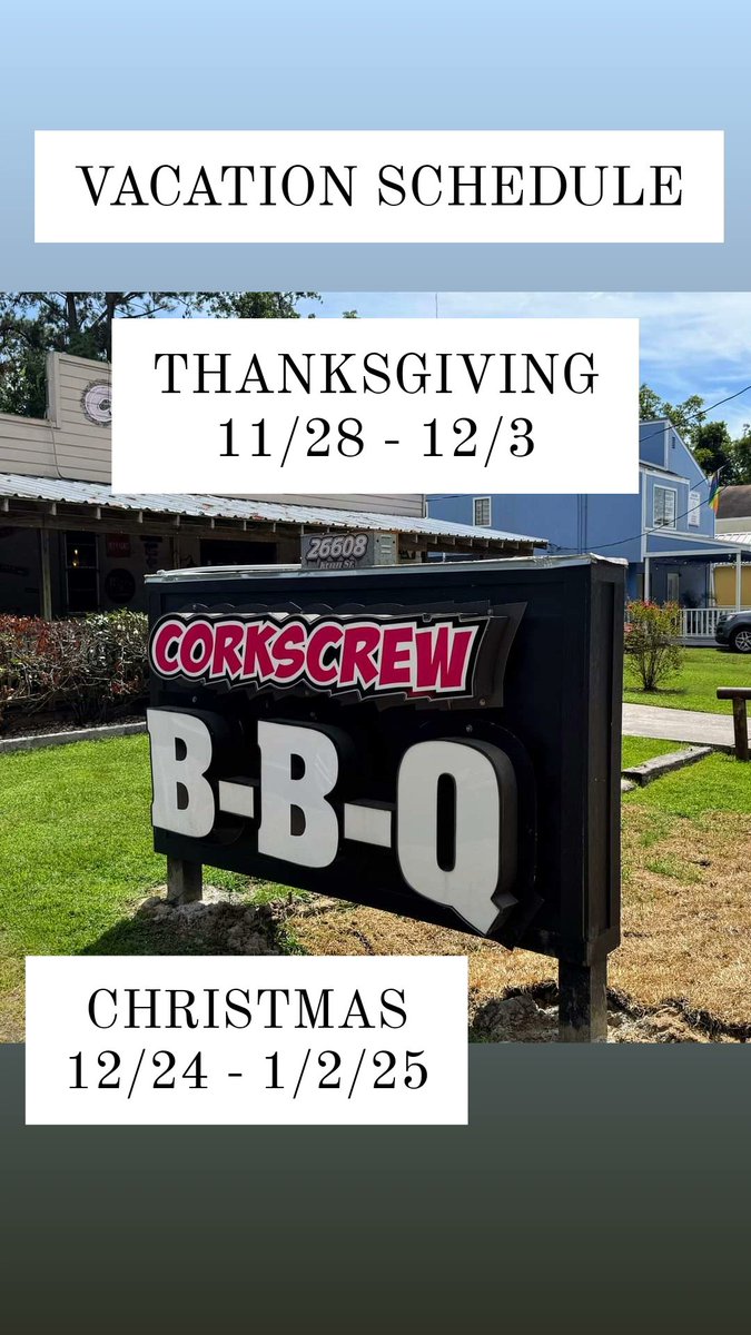 As most of you know, we close Thanksgiving, Christmas, and a week in August. These are very important to all of us!

We've been asked since we received the Michelin star, would we continue closing for vacation.....Answer Yes. We will continue to close for much needed family time!