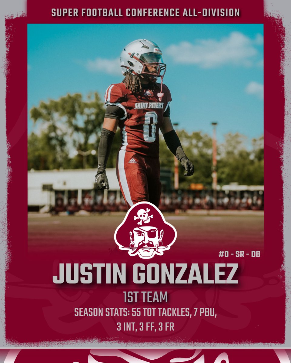 Justin Gonzalez (@justinigonzalez) on Twitter photo Blessed to be named 1st team in the Super Football Conference!! <a href="/CoachRichHansen/">Rich Hansen 🏴☠️</a> <a href="/CoachBearfield/">Coach Bearfield</a> <a href="/SeanBarowski_/">Sean Barowski Jr</a> <a href="/Myles_Harts/">Myles Hartsfield</a> <a href="/KinslerLatish/">Latish Kinsler</a> Blessed to be named 1st team in the Super Football Conference!! <a href="/CoachRichHansen/">Rich Hansen 🏴☠️</a> <a href="/CoachBearfield/">Coach Bearfield</a> <a href="/SeanBarowski_/">Sean Barowski Jr</a> <a href="/Myles_Harts/">Myles Hartsfield</a> <a href="/KinslerLatish/">Latish Kinsler</a>