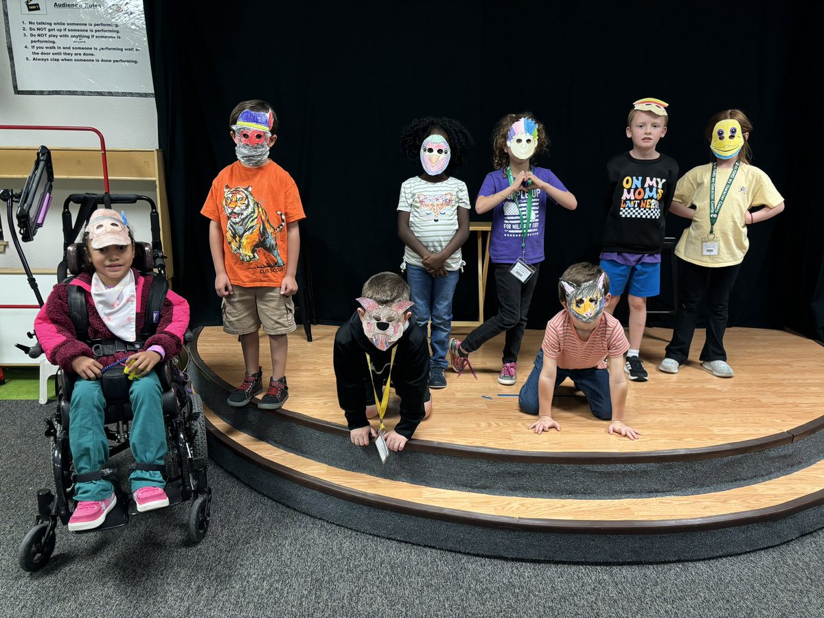 FeilVe0708's tweet photo. First grade finishes “Peter and the Wolf.” A pantomime to the orchestra version of the book. https://t.co/EX9QTWQChZ