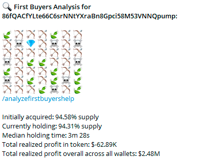 HuntingGems1000's tweet photo. It's the meeting of the Solana scammers on "DexScreener".
🚨Buying tokens that are in the first positions is no longer trustworthy, tokens that pay high "Boost" are mostly scams, be careful when using #DexScreener 

Trending #4 in Dex now

$CHILLBULL - Just a chill bull
86fQACfYLte66C6srNNtYXraBn8Gpci58M53VNNQpump

You have been warned!🫵

Initially acquired: 94.58% supply
Currently holding: 94.31% supply⚠️⚠️⚠️⚠️