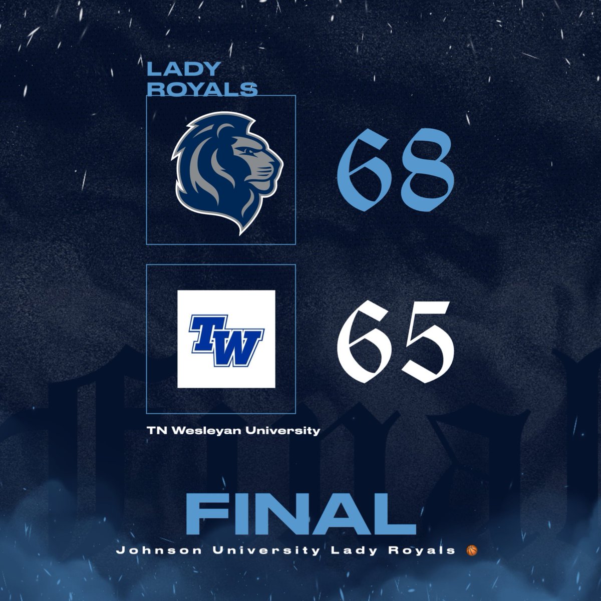 Tough road win! #LadyRoyals move to 5-0 (3-0 AAC) on the young season! #RoyalStateOfMind #WeAreJU
Emily Wilson: 20pts, 7rebs, 2asts
Jordan Heifner: 12pts, 10rebs, 2asts