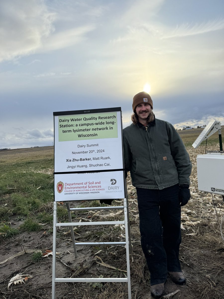 Xia Zhu-Barker (@xiazhubarker) on Twitter photo Highlights from our lab recently:1. Grads Yanyu Deng presented his study on denitrification at ASA-SSSA-CSSA and won the second place.
2. Grads Josh Mirabella presented a study on manure&N2O at Dairy summit.
3. Grads Mitch Wodrich and I did a field talk on Lysimeter&NO3 leaching. Highlights from our lab recently:1. Grads Yanyu Deng presented his study on denitrification at ASA-SSSA-CSSA and won the second place.
2. Grads Josh Mirabella presented a study on manure&N2O at Dairy summit.
3. Grads Mitch Wodrich and I did a field talk on Lysimeter&NO3 leaching.