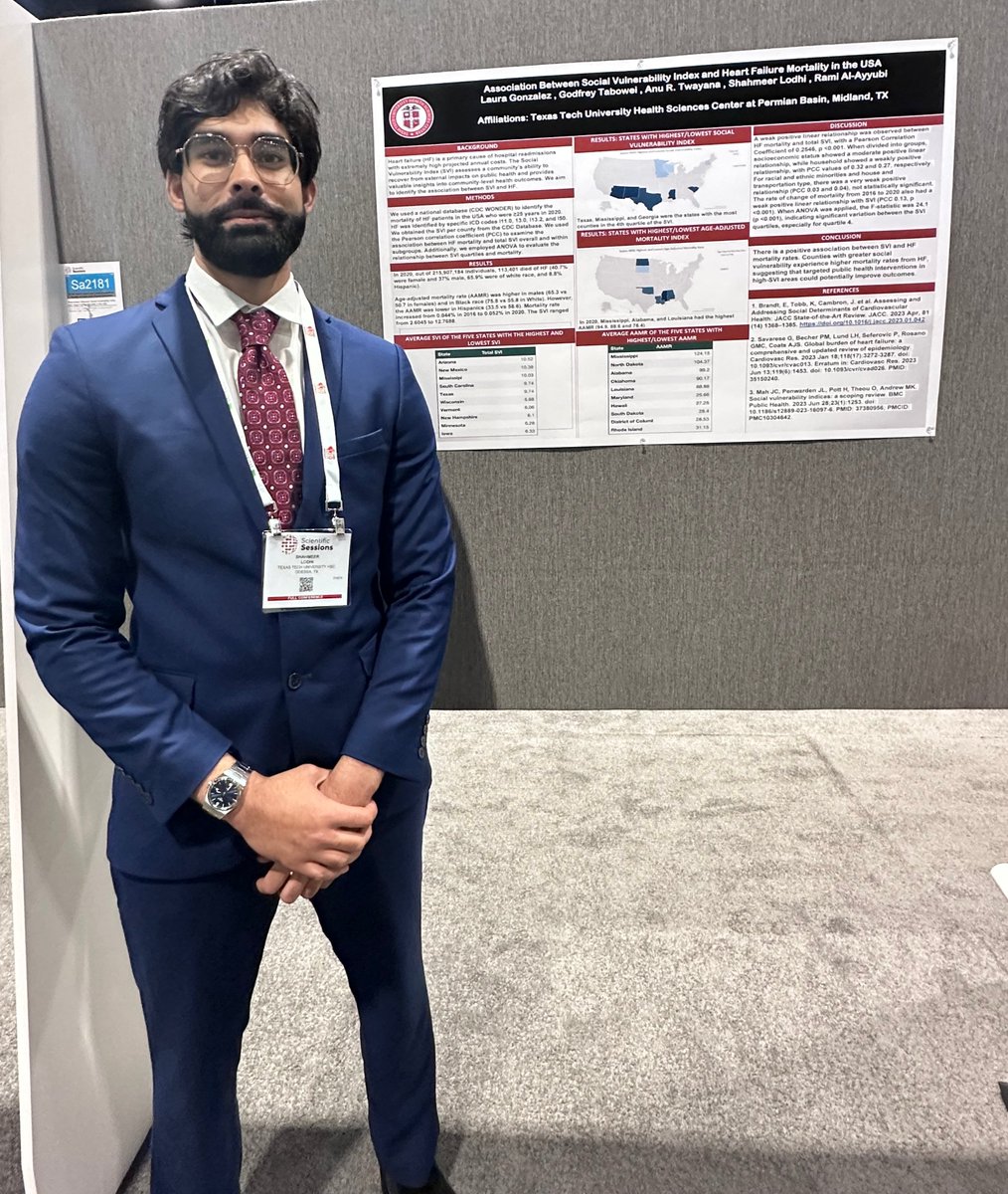 🎉Congrats to our PGY-2 Drs. Tabatabaei &amp; Lodhi🎉

This weekend, they proudly represented our program by presenting three abstracts at the AHA Conference in Chicago! 

We’re so proud of their hard work &amp; dedication to advancing cardiovascular research!❤️‍🩹🧐👩🏽‍🔬

#AHA2024 #TTUHSC