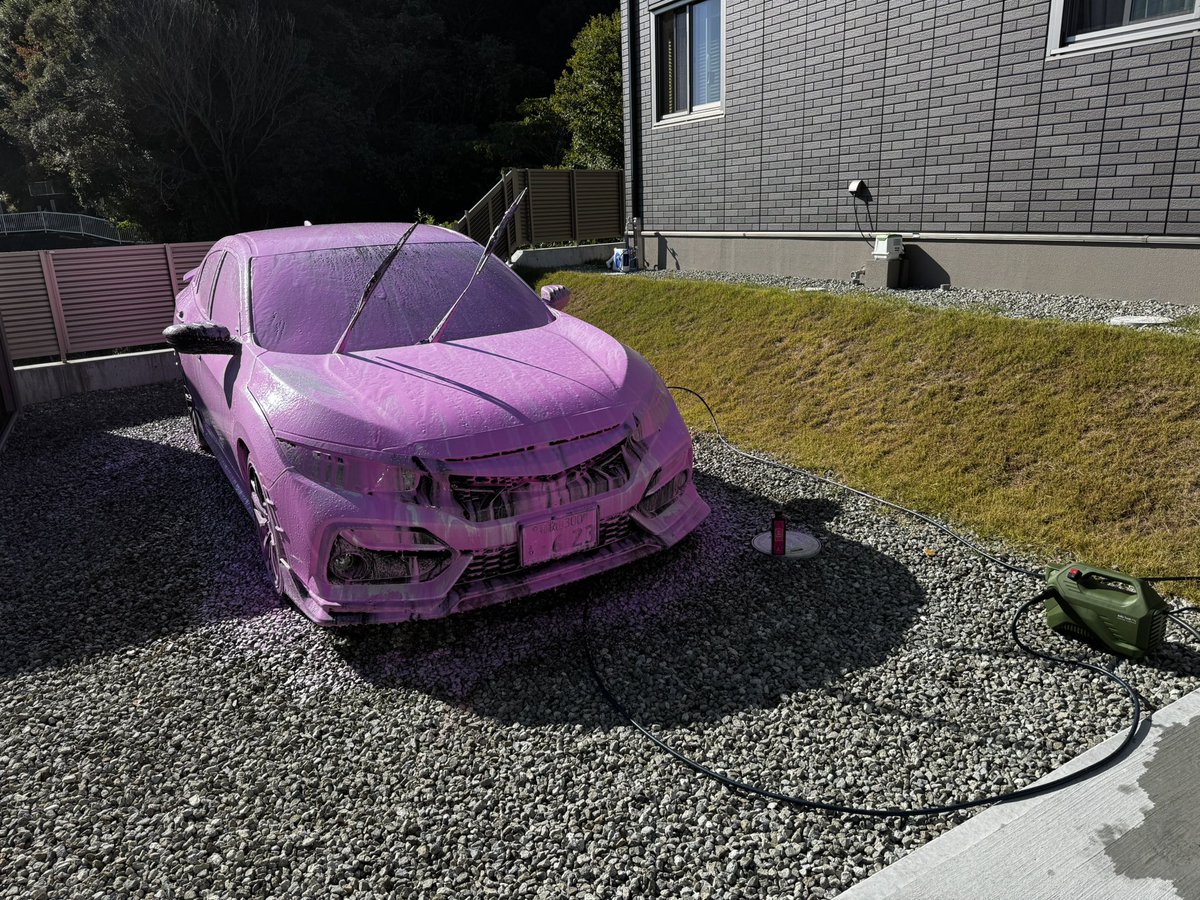 Gonta_FK7's tweet photo. 久しぶりに洗車してます https://t.co/spRvql8dDo