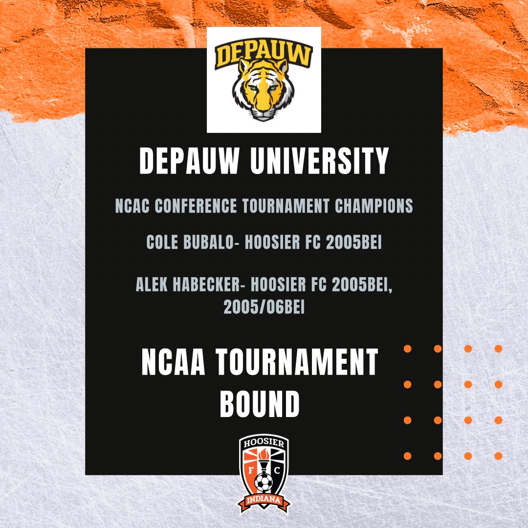 Congratulations to our Hoosier FC Alumni Dalton Grubbs, Jaxon Gillig, Cole Bubalo, and Alek Habecker on their outstanding college seasons!

Fantastic achievement by you all!

#developmentmatters #itsahoosierthing #hfcfamily🧡⚽️🖤