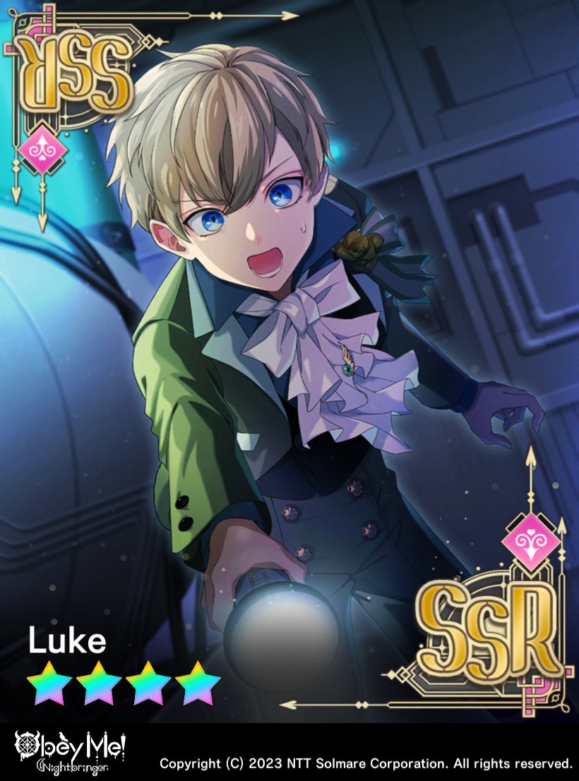 ObeyMeNB's tweet photo. Today, we're highlighting the Demon Cards in the latest Nightmare, "Truth on the Sea"! 📢
The UR+ comes with Premium Pictures! 

✿ Devil's Flower Locked
Satan UR+: Detective Satan
Asmodeus UR+: Party on the Ocean
Luke SSR: Object of the Search

#ObeyMeNightbringer #ObeyMeNB https://t.co/aDIQav6lp5