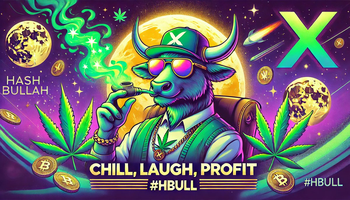 HashBullahHBULL's tweet photo. 🌀🐂 Relax, take a deep breath and let Hash Bullah take you to another level.
While others panic, we smoke calm and exhale profits. 🌿✨

It's not just a currency, it's a state of mind. 🚀💨
Join the chillest revolution in the crypto space. 🌌
#HBULL #HashBullah #StayChill https://t.co/L2iESOopmN