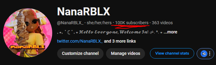 🍌 NanaRBLX 🍌 ROAD TO 150K ✨️ tweet media