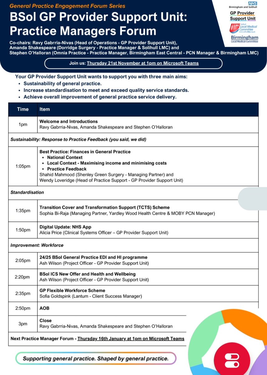 Sophia Raja (@sophiaraja8) on Twitter photo Just take a look at this agenda - GPPSU offering practices the opportunity to drive financial sustainability during this turbulent time - looking forward to supporting my colleagues draw down their transformation funding. We need bucket loads more of this plz <a href="/wesstreeting/">Wes Streeting</a> Just take a look at this agenda - GPPSU offering practices the opportunity to drive financial sustainability during this turbulent time - looking forward to supporting my colleagues draw down their transformation funding. We need bucket loads more of this plz <a href="/wesstreeting/">Wes Streeting</a>
