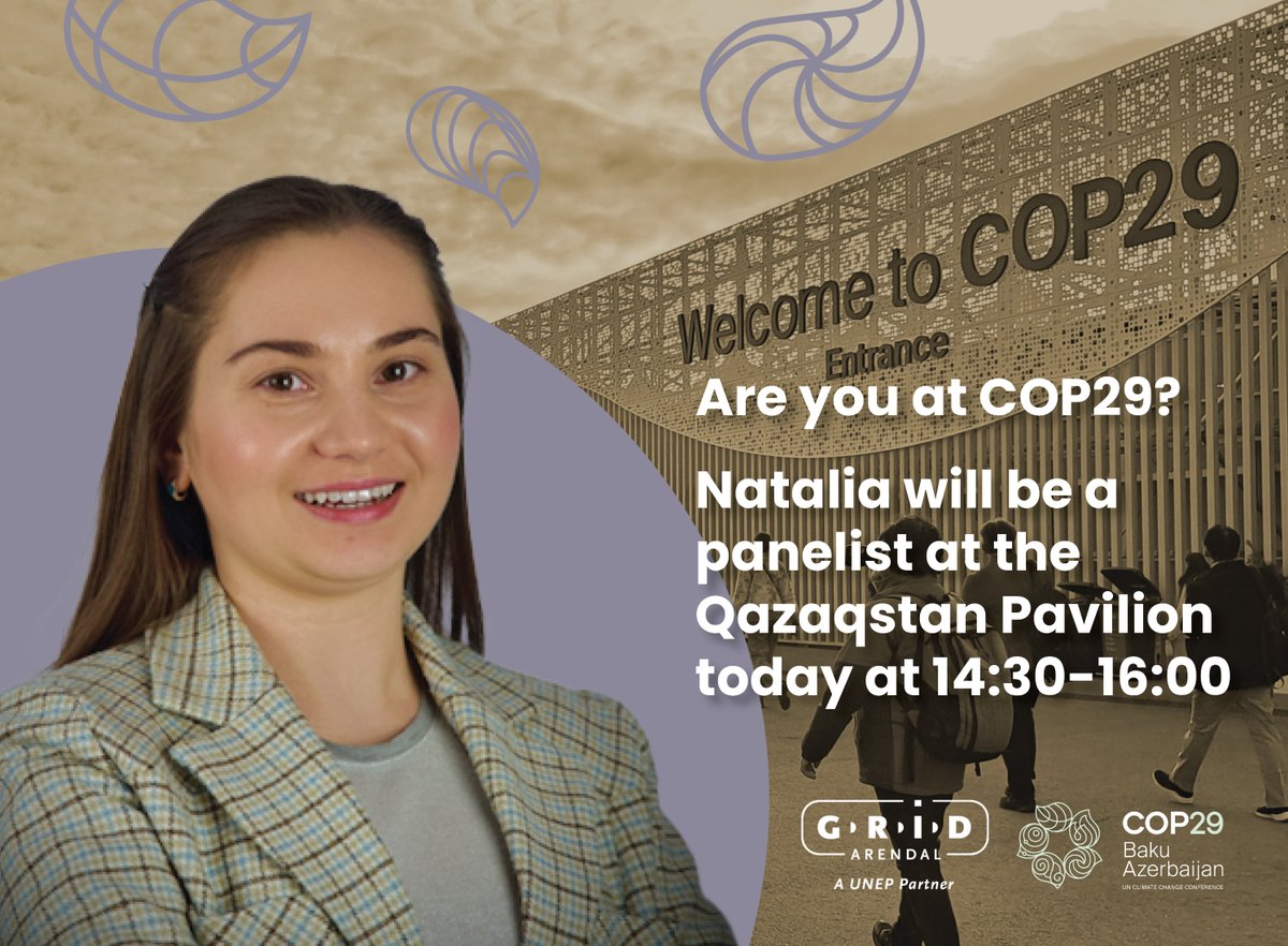 🪴Are you at #COP29? 

♻️Come meet us at the Plastic Product Design: Challenges and Opportunities for Sustainable Development in the Context of Climate Change event in the Qazaqstan pavilion today at 14:30! 

Check out all of our activities at COP29 here:url.grida.no/AU2024