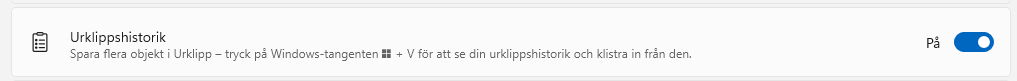 Man ska glädjas över de små vinsterna i livet. Idag gläds jag så extra mycket över att "urklippshistorik" var aktiverat på min dator, då jag ctrl+c:ade en viktig text som jag sedan råkade skriva över genom att kopiera ett ord (ni kan gissa face-palmen när jag insåg vad jag gjort)