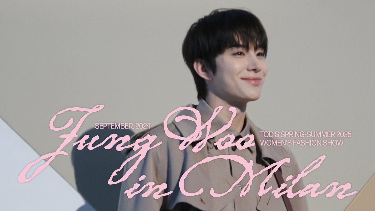 🐾알차게 보낸 쩡아지의 나날들☀︎𓂃࣪˖ JUNGWOO in Milan🇮🇹 | TOD’S Spring-Summer 2025 Women’s Fashion Show
 
youtu.be/A4M374LrYTs
 
#JUNGWOO #정우 #NCT #NCT127 
#Tods #TodsSS25 #JUNGWOOinMilan
#JUNGWOOxTods #TodsxJUNGWOO