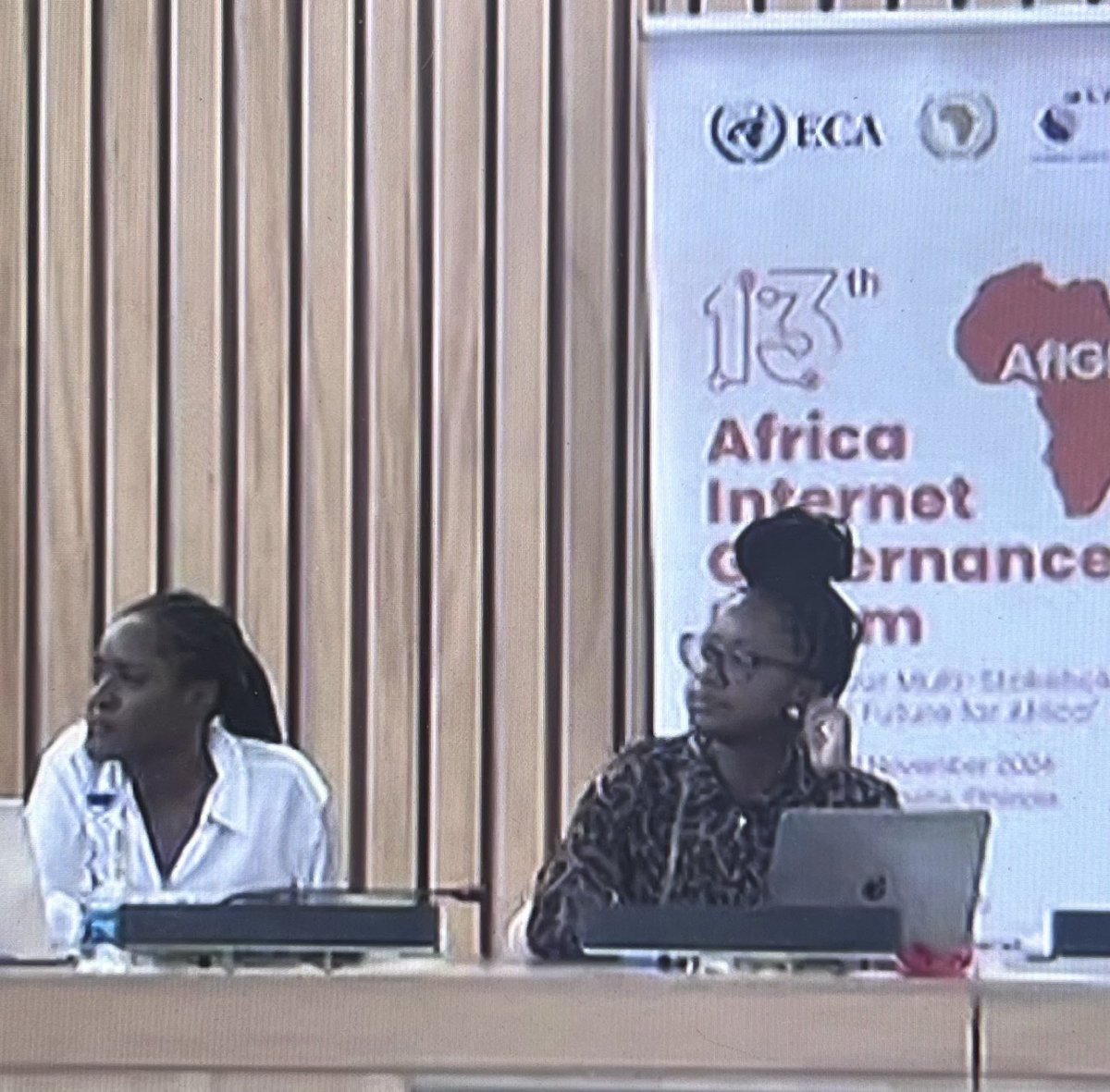 ⁦⁦<a href="/RIAnetwork/">Research ICT Africa</a>⁩ ⁦ senior economist <a href="/SandraDMax/">Sandra Makumbirofa</a>⁩ and researcher ⁦<a href="/lizorembo/">Liz Orembo</a>⁩ @ Nigeria partner  ⁦<a href="/folaodufuwa/">Fola Odufuwa</a>⁩ present recommendations of #Afrisig2024 on  implications of #AfCFTA Digital Protocols for #datagovernance ⁦<a href="/IDRC_CRDI/">IDRC | CRDI</a>⁩ ⁦<a href="/giz_gmbh/">GIZ</a>⁩