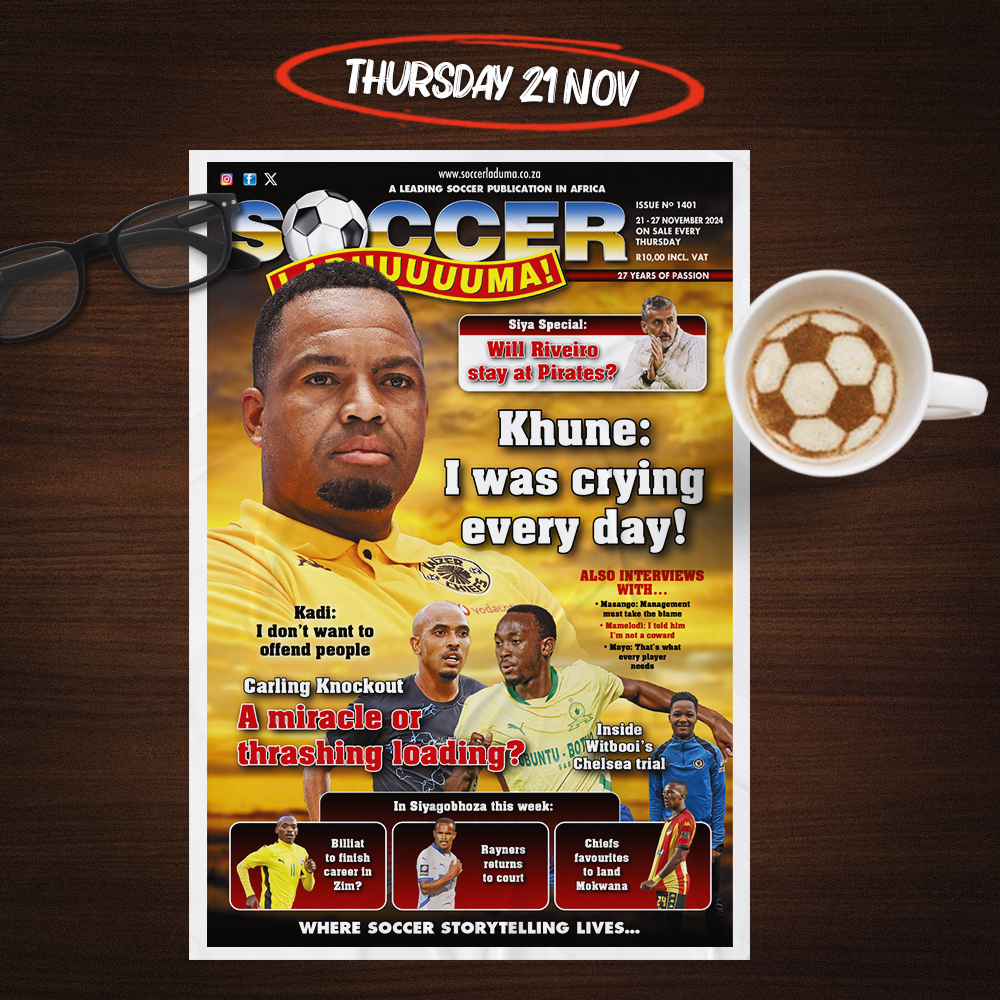 Soccer_Laduma's tweet photo. READ ALL ABOUT IT! 🗞

The latest edition of Soccer Laduma is ON SALE NOW! 🚀 https://t.co/VZwyAvlVsi