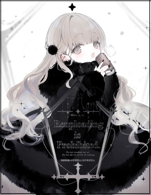 冬のモコモコ女の子 #oc 