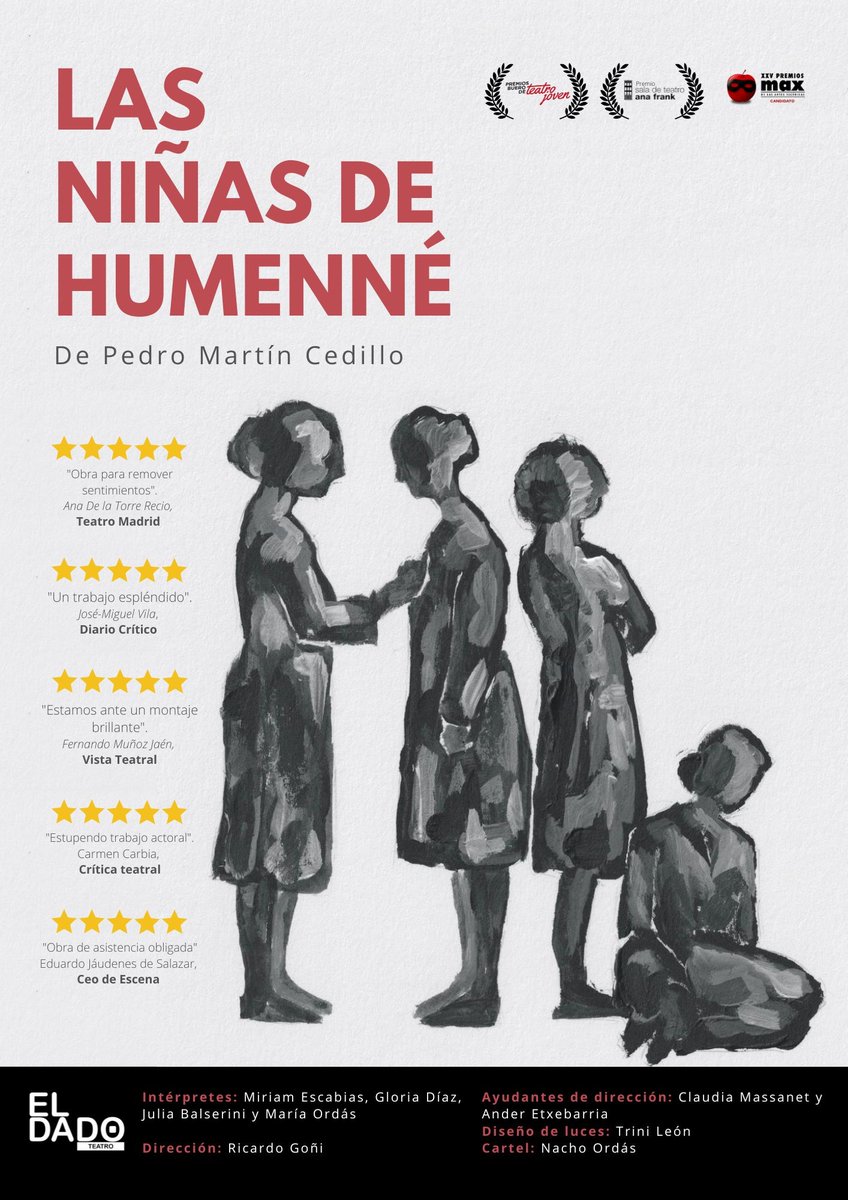 Diana Rivera trae su #crítica de LAS NIÑAS DE HUMENNÉ, obra que puede verse hasta hoy en la sala <a href="/nave_73/">Nave73</a> de #Madrid enplatea.com/?p=42058 <a href="/RicardoGoni/">Ricardo Goñi</a> <a href="/eldadoteatro/">Eldadoteatro</a> <a href="/Rimidiana/">Diana Rivera</a>