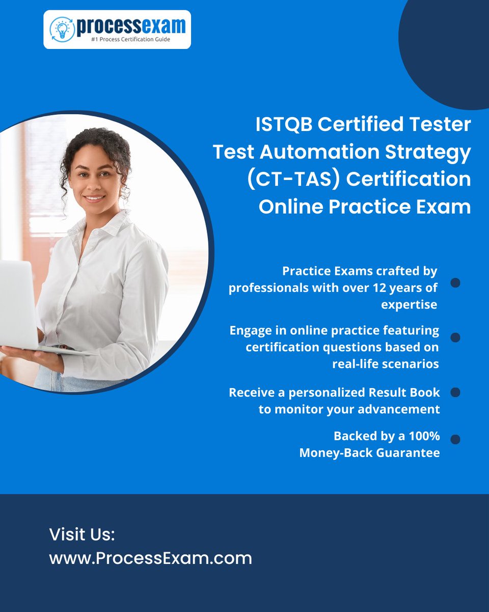 ProcessExam's tweet image. 📚 Prepare like a pro for the ISTQB CT-TAS exam!

Whether you’re a seasoned tester or just beginning your journey in test automation, practice is key to success.

🔗 Explore more:
processexam.com/istqb/istqb-ce…

#ISTQB #TestAutomationStrategy #SoftwareTesting #AutomationTesting