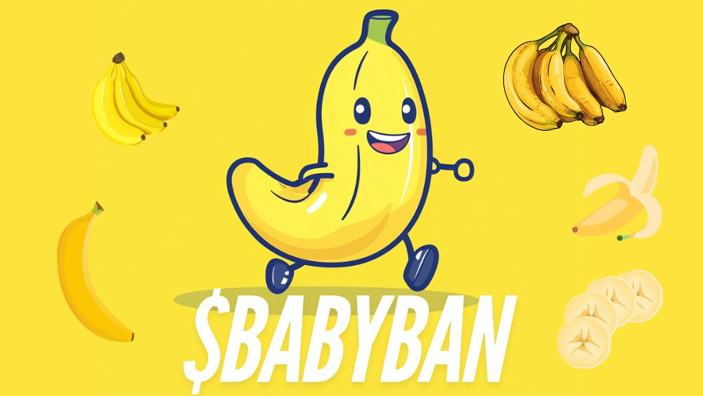 🚨Baby Banana ($BABYBAN) Presale has arrived on BSC🔸

🍌Presale: pinksale.finance/launchpad/bsc/…
🍌Project: babyban.fun
🍌Chat: t.me/babybanbsc
🍌CA: 0x9EfD71Bdd56a85C60944f3d4269F157457D3e24f

Missed #BAN? Missed #BANANA? Don't miss  #BABYBAN !

#ElonMusk #BNB #BSC