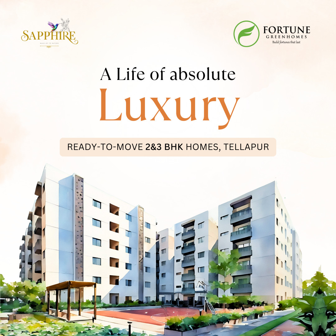 Experience a life of peace, convenience, and happiness—embrace luxury in your new home at FGH Sapphire.

Limited units left, get in touch with us for details. 

#FGHSapphire #FortuneGreenHomes #Apartments #Tellapur #HyderabadRealEstate #Hyderabad