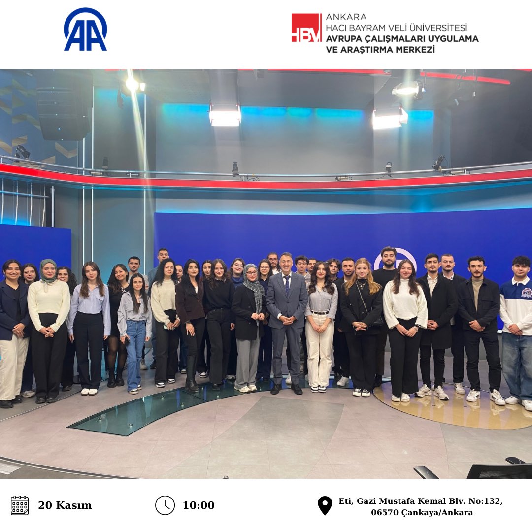 20 Kasım 2024 Çarşamba günü Avrupa Çalışmaları Uygulama ve Araştırma Merkezi (AÇUAM) olarak Anadolu Ajansını ziyaret edilmiştir.