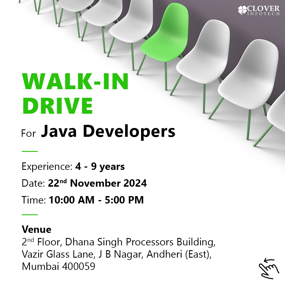 _CloverInfotech's tweet image. #WalkInDriveAlert💡- We are looking to hire experienced 𝐉𝐚𝐯𝐚 𝐃𝐞𝐯𝐞𝐥𝐨𝐩𝐞𝐫𝐬 to join our growing team!
Check other relevant job opportunities with us, visit our website👉 tinyurl.com/3mccumtu
#javawalkin #walkindrive #walkin #javadevelopers #javahiring #javajobs