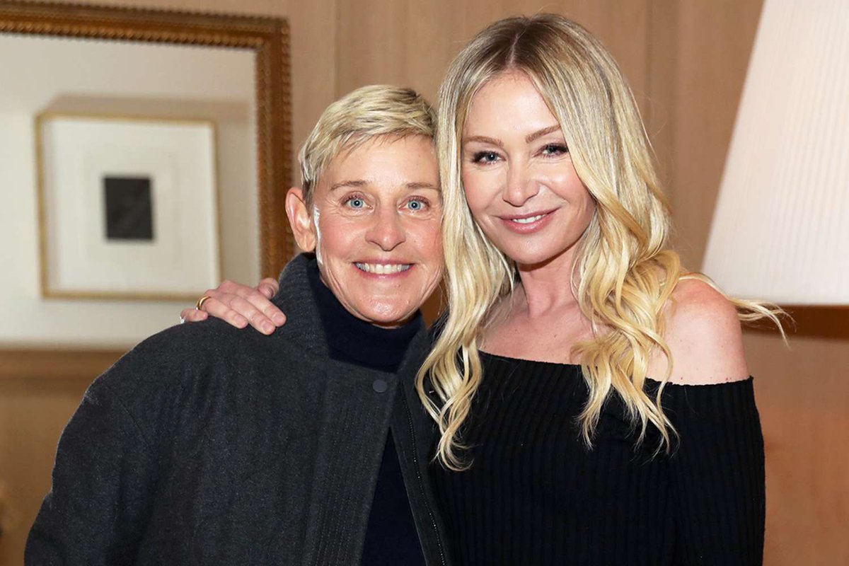 PopTingz's tweet image. Ellen DeGeneres and Portia de Rossi have left the US and moved to the UK after Donald Trump’s election win, according to @TMZ.