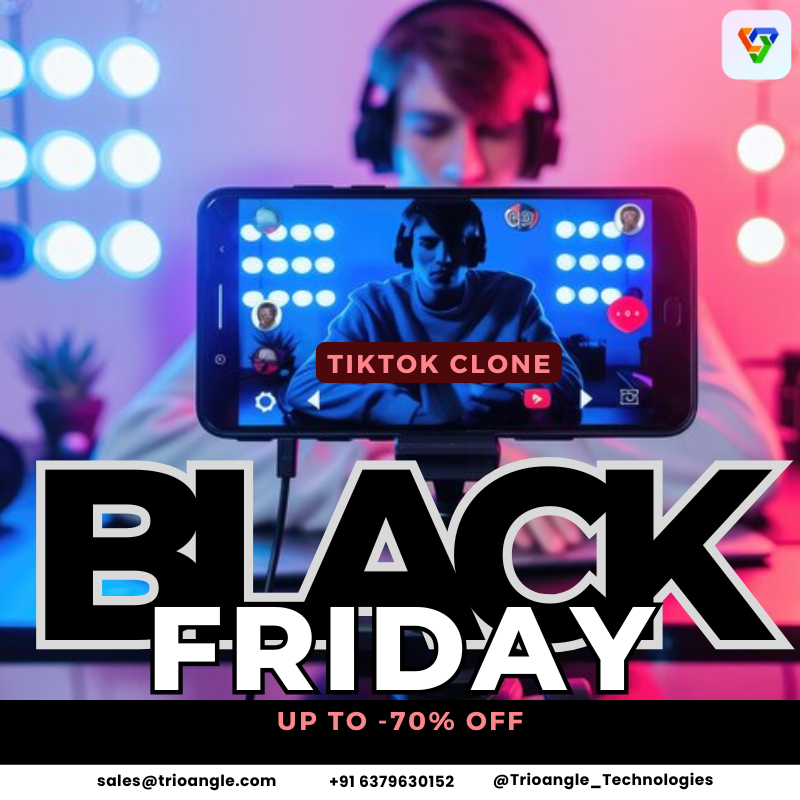 ZRachel56446's tweet image. Create the next big video-sharing platform with our TikTok clone, now at a massive 70% Black Friday discount!

For Free Demo: trioangle.com/tiktok-clone/

Whatsapp - +91 63796 30152
Email ID - sales@trioangle.com

#tiktokclone #videostreamingscript #livestreamingscript #business