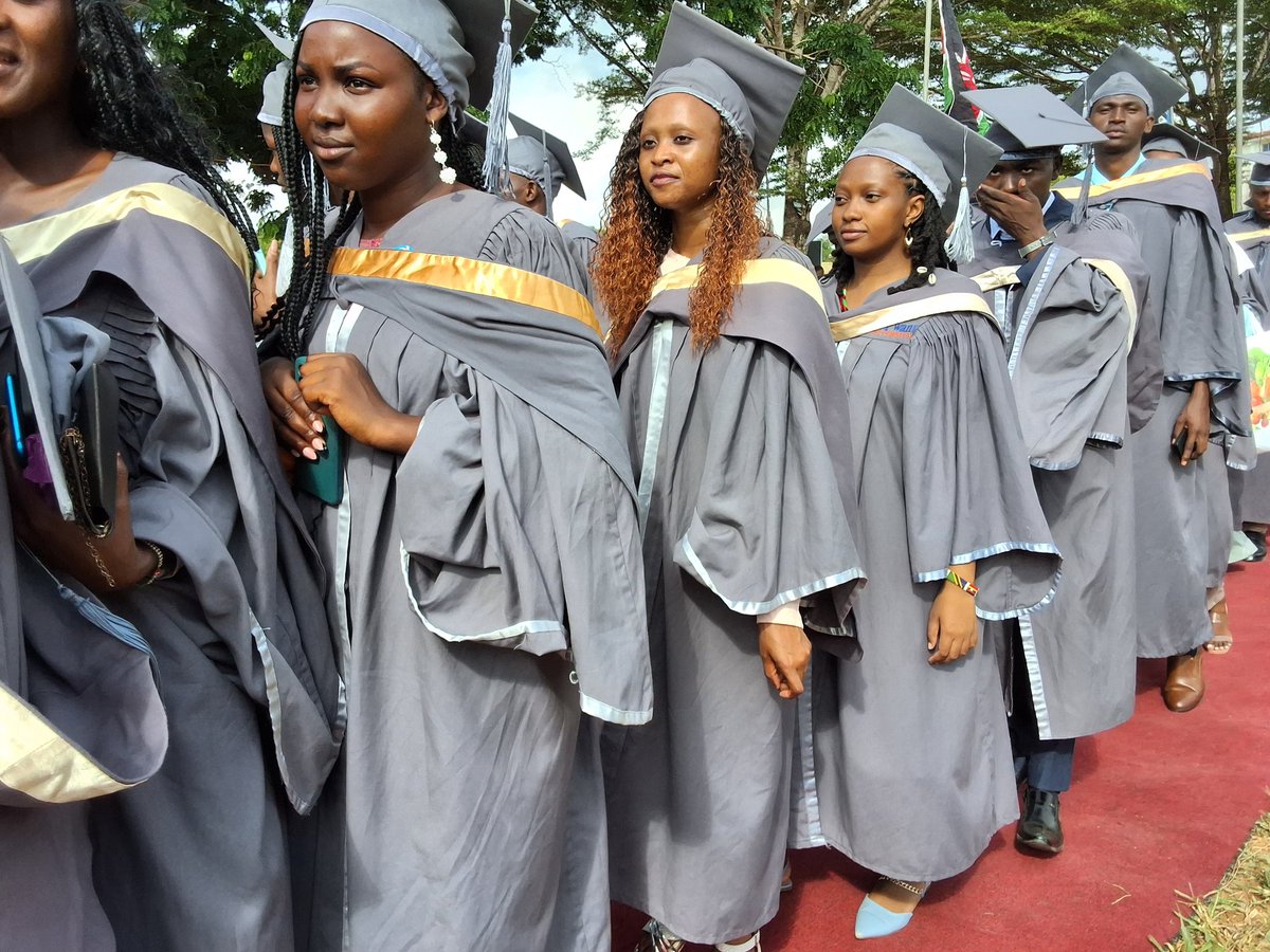 Graduands from various schools are proceeding to the Graduation Venue in style as they prepare to receive their honours.#pu12thgraduation2024, #PwaniClassOf2024