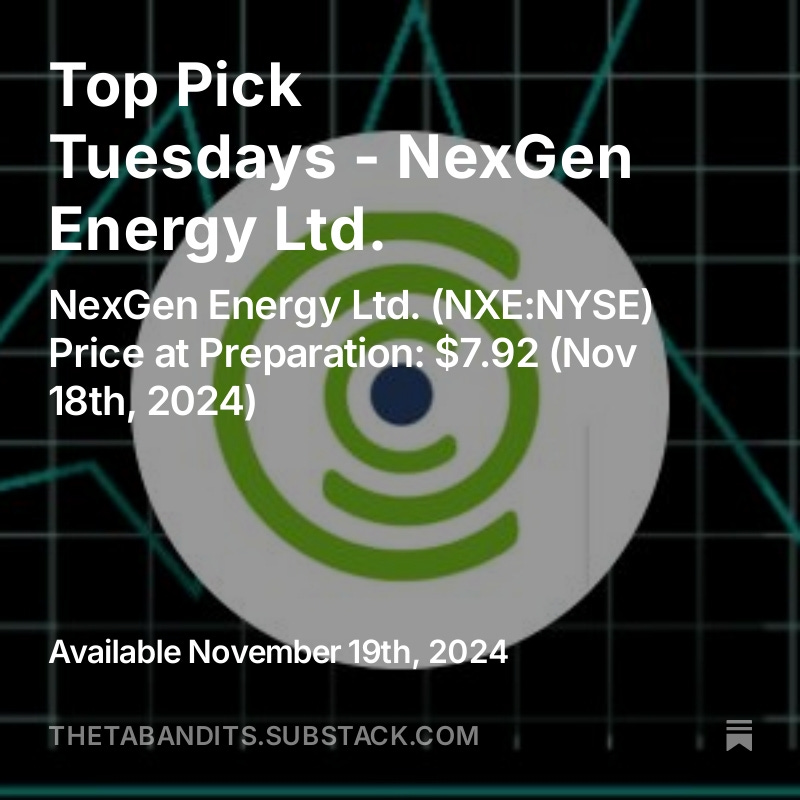 Top Pick Tuesday's hit it's 50th pick this week.  Have a read, sign up on the substack, join the discord. Plenty of options to pick and choose from or just do all three!

thetabandits.substack.com/p/top-pick-tue…