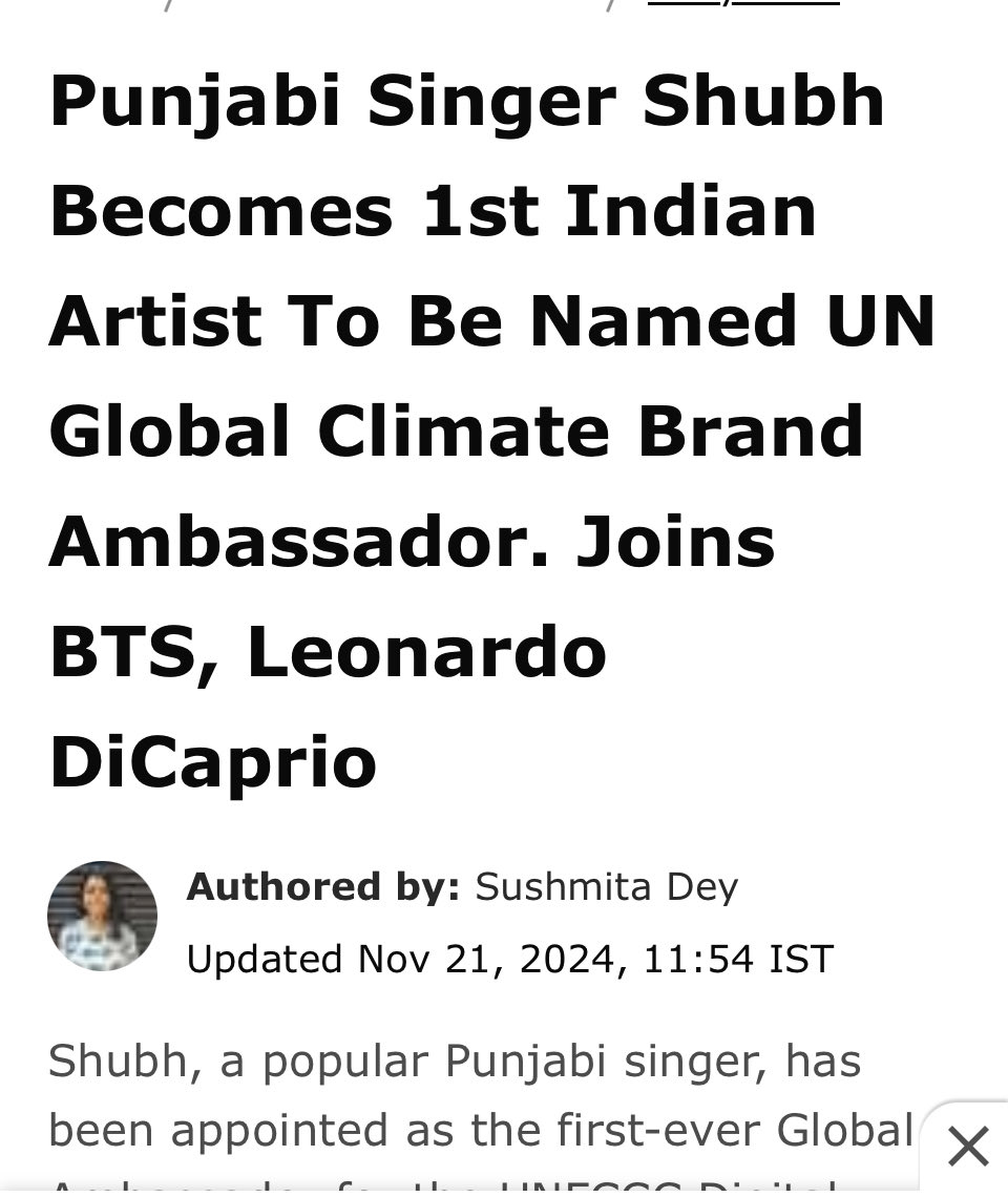 ParambansRomana's tweet photo. Shubh becomes the 1st Indian artist to be named UN Global Climate Brand Ambassador, joins the likes of BTS and Leonardo DiCaprio‼️
You have made all of us proud Shubh‼️
👏💪🏼
#ProudToBeASikh https://t.co/jc9bXUL1LE