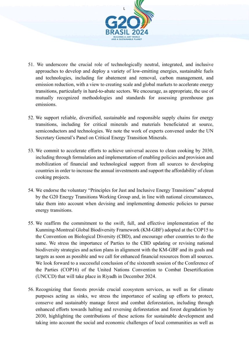 gsitrust's tweet photo. We welcome the G20 Rio de Janeiro Leaders Declaration which reads, 

"We support reliable, diversified, sustainable &amp; responsible supply chains for energy transitions, including for critical minerals &amp; materials beneficiated at source, semiconductors &amp; technologies. @ZIMCODD1 https://t.co/PhrBDKlem0