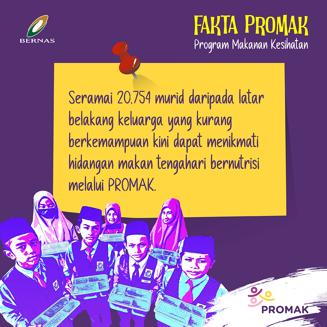 BernasOfficial's tweet photo. @KKMPutrajaya @KemPendidikan Setiap kanak-kanak berhak mendapat makanan asas yang seimbang dalam fasa tumbesaran. BERNAS menerusi PROMAK turut menyasarkan pengambilan nutrisi seimbang di kalangan murid-murid sekolah rendah bagi membantu perkembangan mental dan fizikal mereka.
#PROMAK #ListenToTheFuture https://t.co/3Rt1xX9BXf