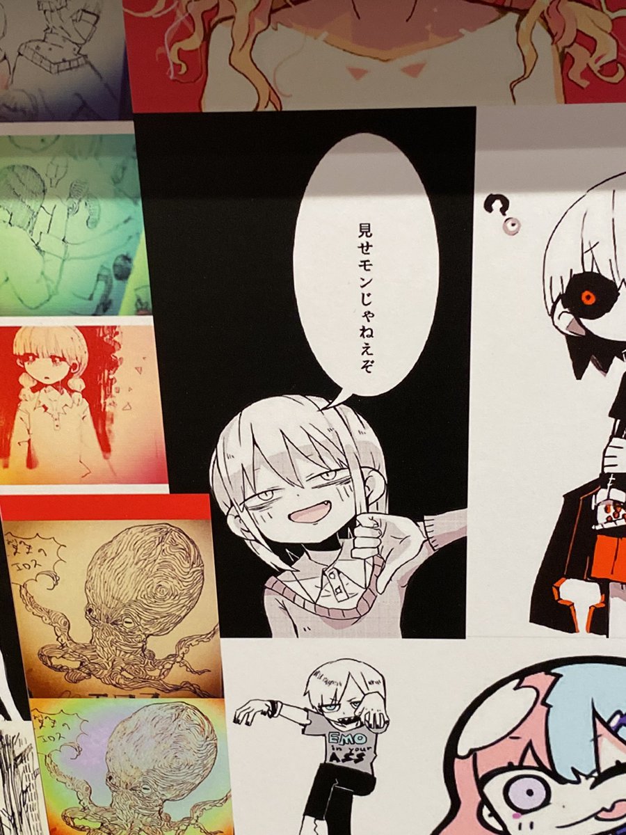 展示コーナーシメの言葉のパネルの真下にこれがある毒(好き)
#寺田てら展 #寺田てら 