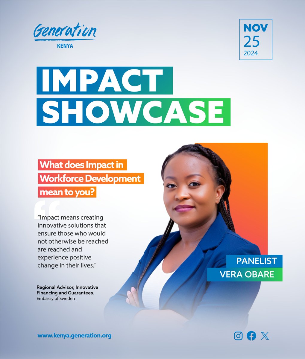 We asked Vera Obare what impact in workforce development means, and her response powerfully resonates with our vision and mission. Vera will also join us for an #Impact showcase event with other partners to share her thoughts on innovative workforce development practices.
#Impact